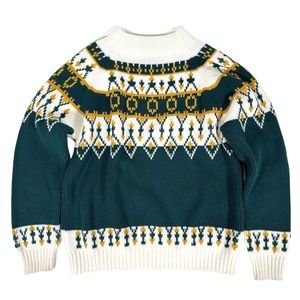 Vintage 1970s JC Penney Women's Knitted Crewneck Pullover Sweater, Size M